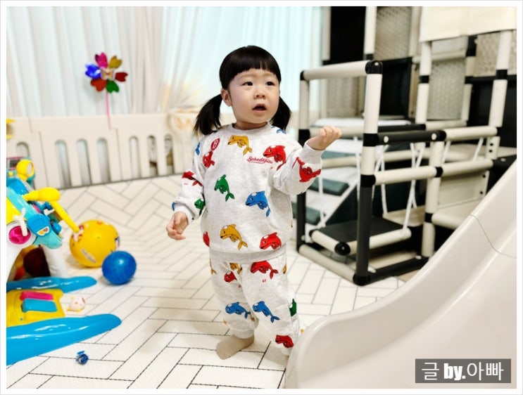  어린이집 신학기 남아 등원룩 : 베베드피노 24SS 신상 올오버돌핀베이비 상하의세트