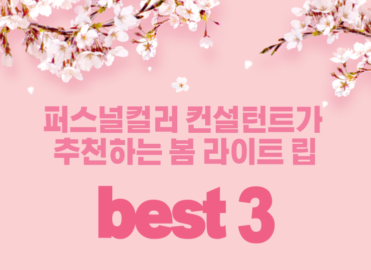  아름포미 퍼스널컬러, 봄라이트 베스트립 3