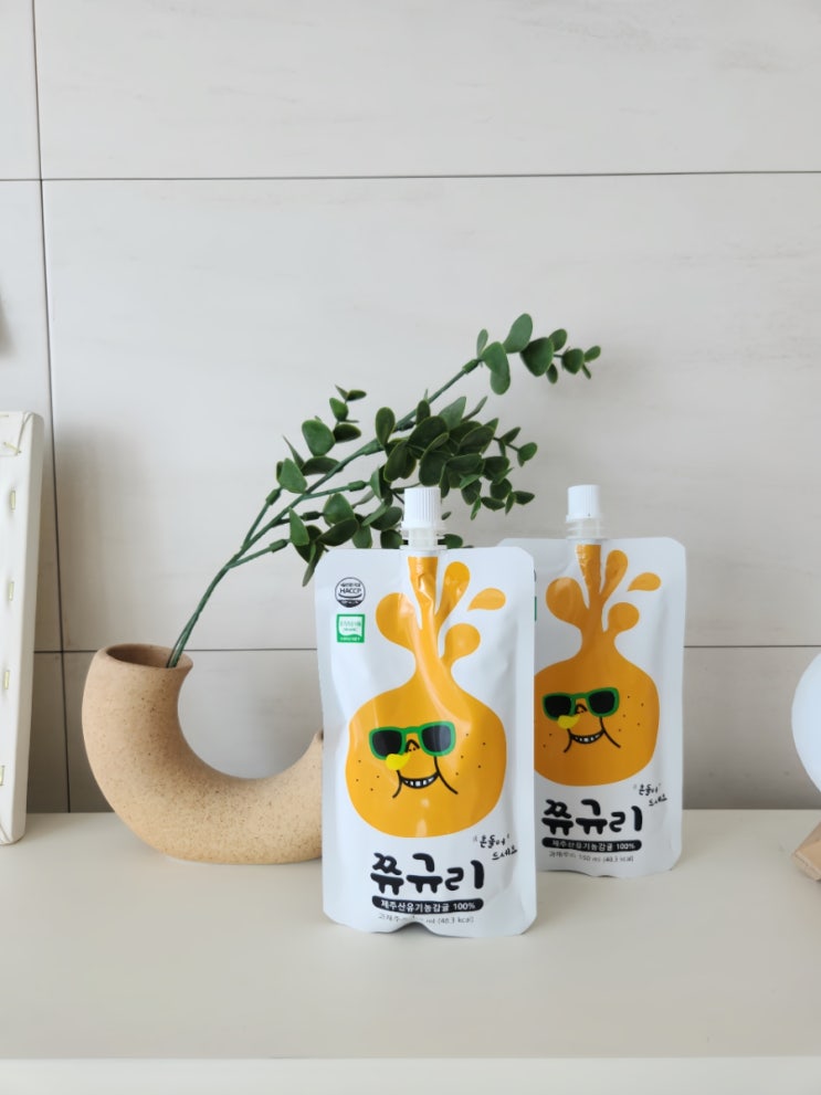  쮸규리 제주감귤주스 유기농주스 어린이 건강주스
