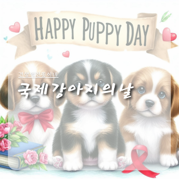  유기견 입양을 위한 세계국제강아지의 날 기념 반려동물명언
