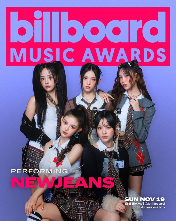<b>뉴진스</b> 올해의 그룹상, <b>뉴진</b>, <b>빌보드</b> 어워드 수상