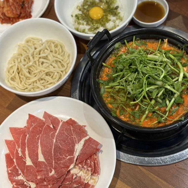  구월동 점심 방이샤브샤브칼국수 예술회관역 맛집
