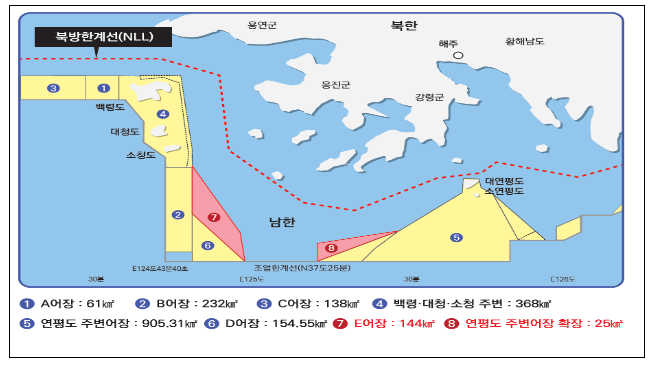 서해5도, 여의도 60배 어장 확대로 어업인 소득 증대와 민생안정 기여 서해5도, 여의도 60배 어장 확대로 어업인 소득 증대와 민생안정 기여