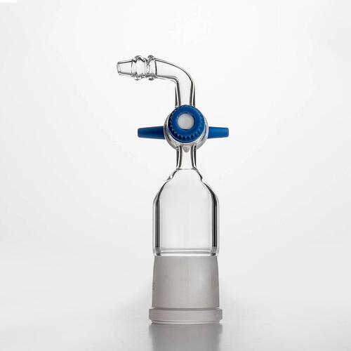  [유리초자]PTFE 스톱콕 곡형 소켓 타입 어댑터 Socket Adapter with PTFE Stopcock