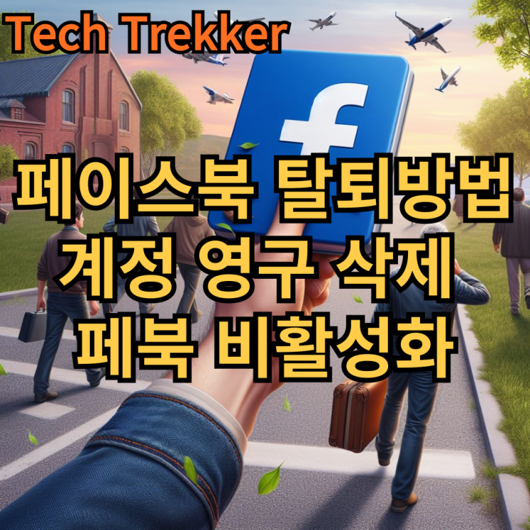 페이스북 탈퇴 방법 페북 비활성화 계정 영구 삭제