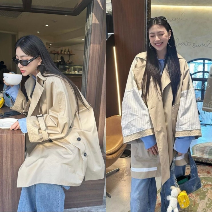  오하영 막스마라 위켄드 여자 트렌치코트 코디 가격 및 사이즈 정보