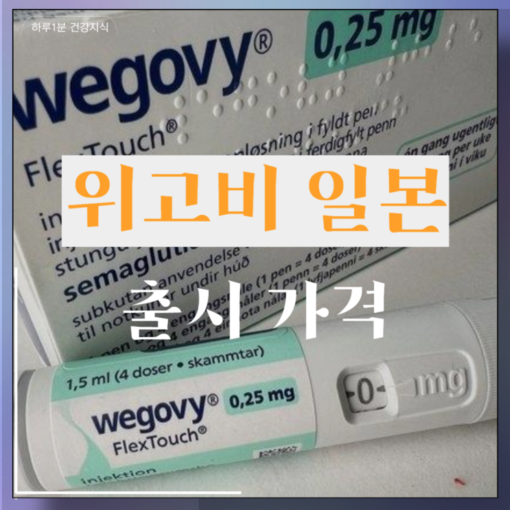  위고비 일본 출시 가격 국내 예정일 부작용