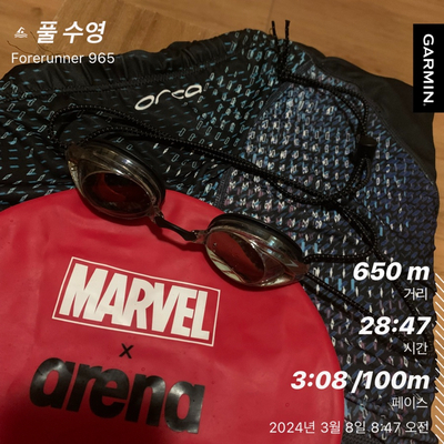  20240308 - 아침수영