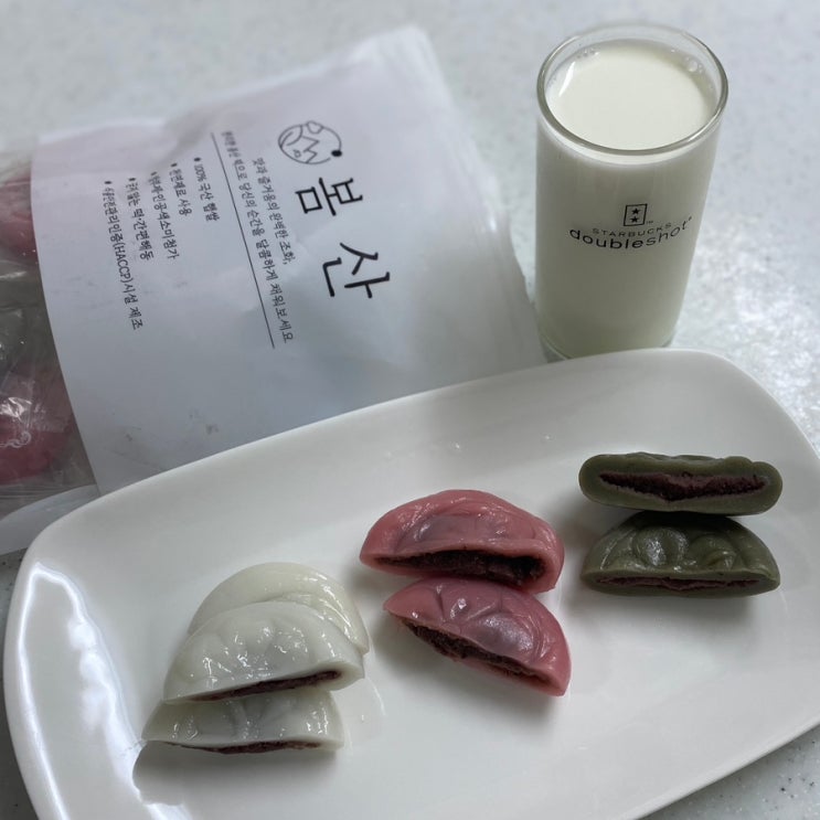 굳지 않고 쫀득하면서 말랑한 봄산푸드 삼색앙금절편떡 추천 및 맛있게 먹는 방법