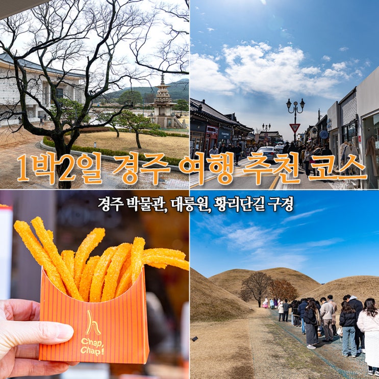  1박2일 경주 여행 추천 코스 경주 박물관, 대릉원, 황리단길 구경