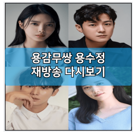 <b>용감무쌍 용수정</b> 재방송... 회차정보 | <b>엄현경</b> 서준영 권화운... 