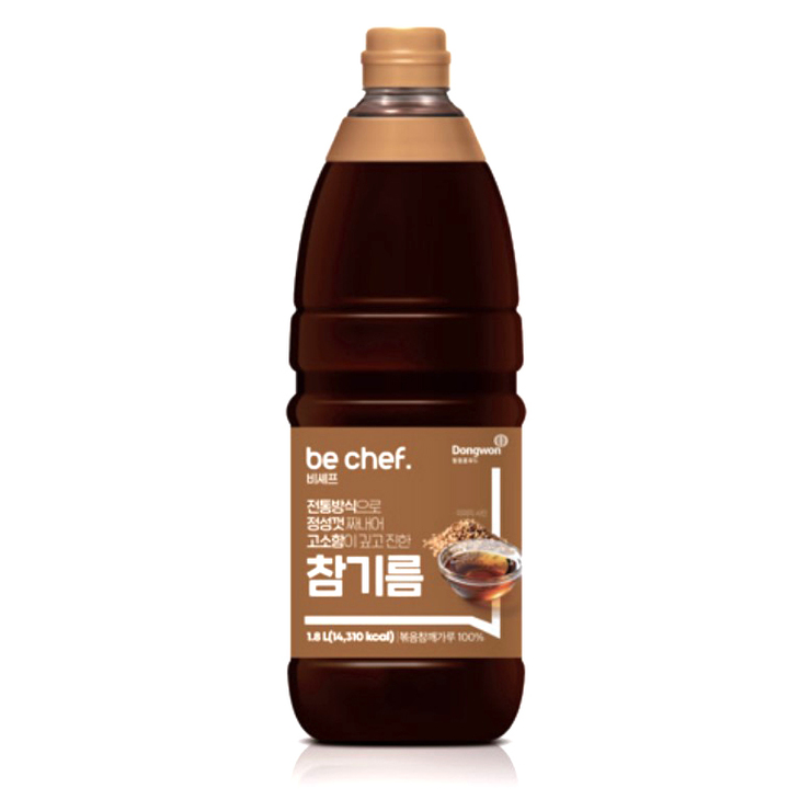  동원홈푸드 비셰프 참기름 1.8L 업소용 깊고 고소한 풍미