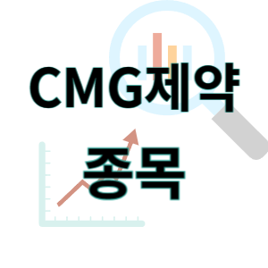  CMG제약 - 필름형 조현병 데핍조 차바이오그룹 종목 주가 차트 정리