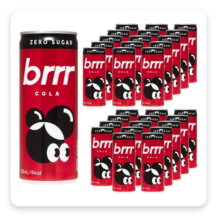 부르르 제로콜라, 250ml, 30개 부르르 제로콜라, 250ml, 30개