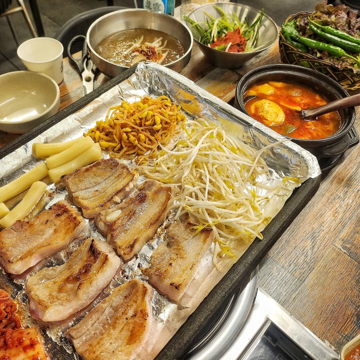 구디삼겹살 맛집 동방생고기 구로디지털 회식 추천 서비스 좋아요