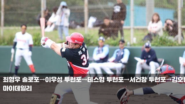 투런포→<b>서건창</b> 투런포→김호령 솔로포→KIA <b>이범호 감독</b>... 