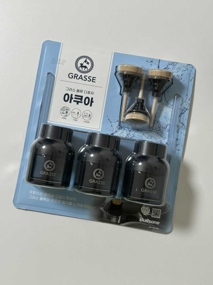  [불스원 디퓨저] 그라스 블루 디퓨저 아쿠아향 3개입 후기 (차량용 디퓨저)
