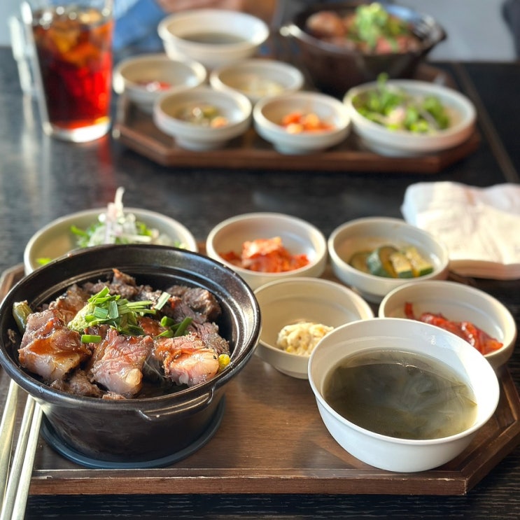  석촌호수 뷰가 좋았던 하트파트 몽탄 우대갈비 솥밥 잠실 롯데월드몰점 리뷰.