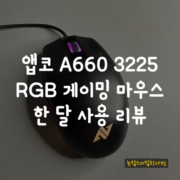  앱코 A660 3325 RGB 게이밍 마우스 한 달 사용 리뷰