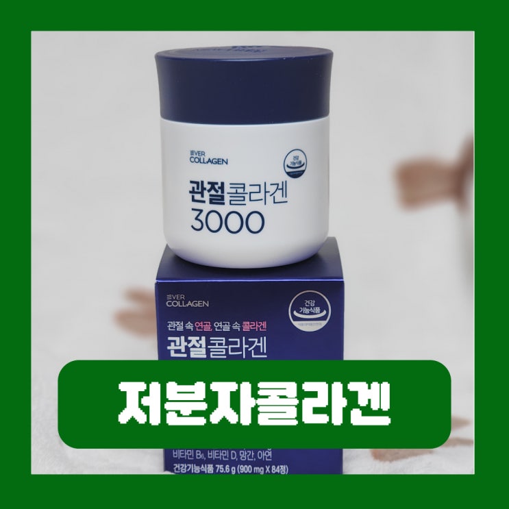  관절 연골 건강 영양제 저분자콜라겐 성분 추천