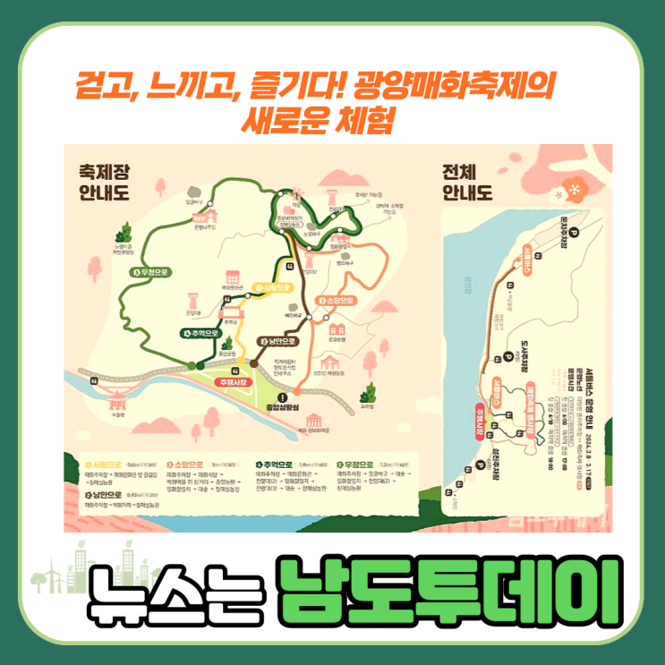  광양매화축제, 차 없는 거리로 이벤트-남도투데이