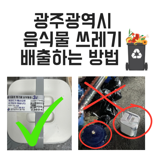 [광주광역시 New ver.] 가정에서 음식물 쓰레기 배출하는 방법 2탄(필독) ️