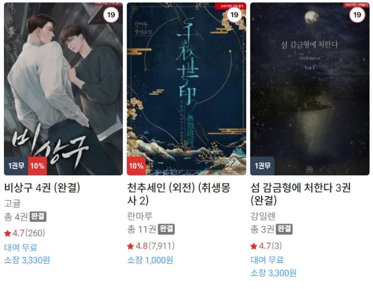 BL소설 신간) 24년 3월 7~9일 신간