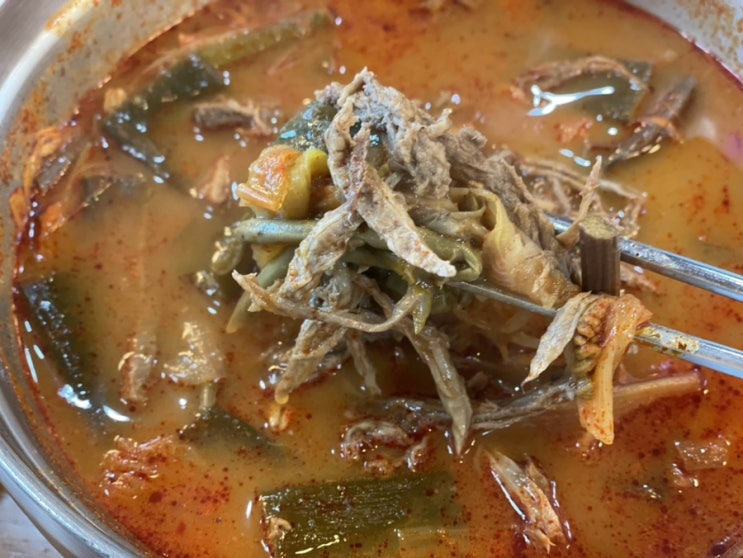  동동국수 본점 칼칼한 육개장 칼국수 후기