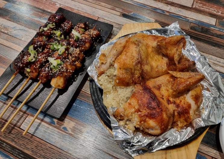  창원 중앙동 치킨 팔호통닭 참나무장작구이 누룽지통닭 & 닭꼬치 맛집 술집