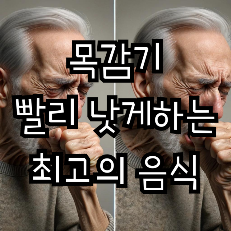  목이 간지럽고 기침할때 초기증상에 좋은차와 음식으로 감기 빨리낫는법