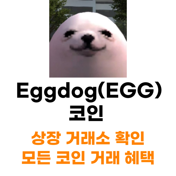  eggdog(EGG) 코인 상장 거래소 사는 법 총정리