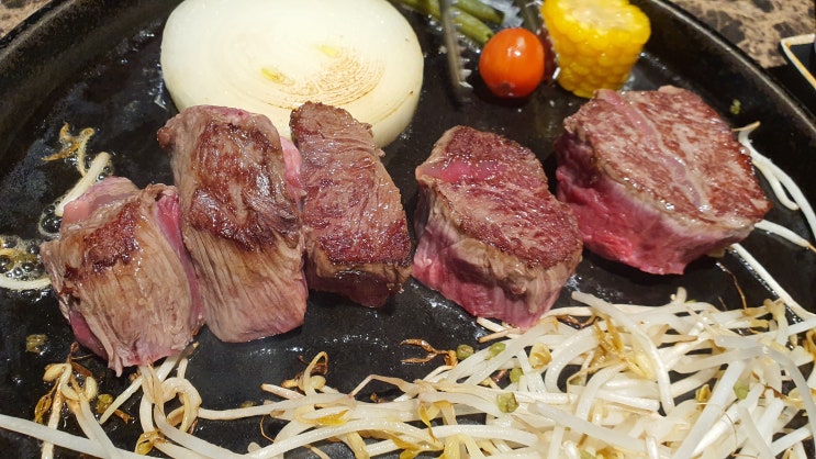  분위기 & 맛 & 가성비를 다 갖춘 부산대 소고기 맛집 신육간(내마음대로 400g 세트 시식 후기)