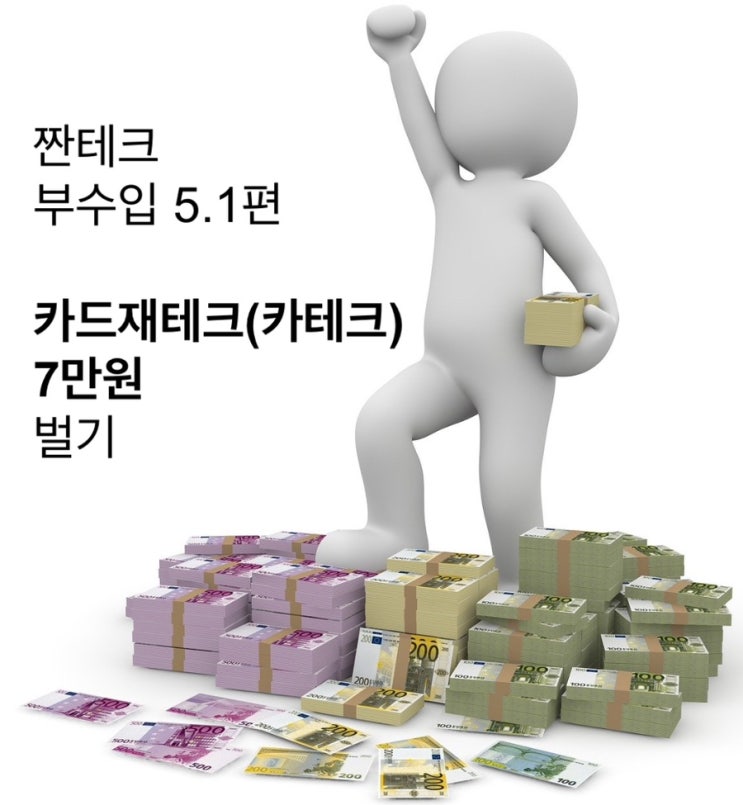  카테크(카드 재테크)로 7만원 버는 법 (부수입 5.1편)
