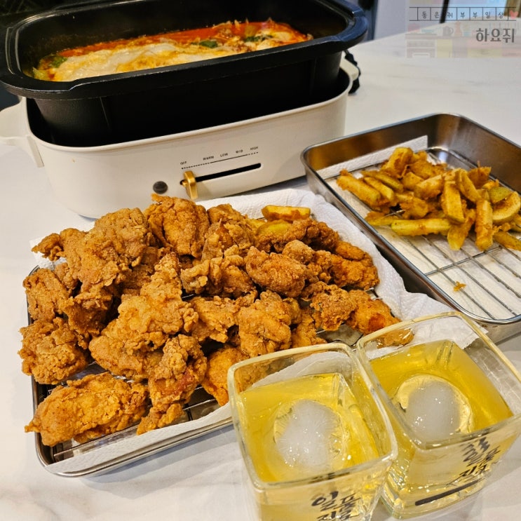  집에서 치킨 만들기 닭다리살로 순살 후라이드 치킨 만들기
