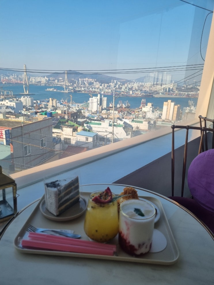  부산루프탑카페 부산항대교가보이는 오션뷰카페 카린영도플레이스