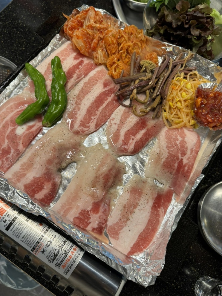 [개화집 여의도본점] 내돈내산 곁들임이 풍성한 여의도 냉삼 맛집 한우 차돌박이 관자 순쫄이