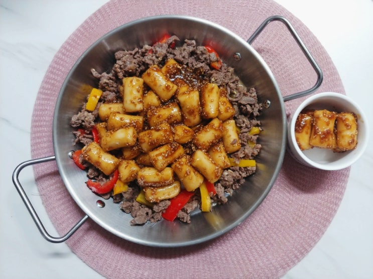  소불고기 떡사리 참미소떡볶이 쌀떡