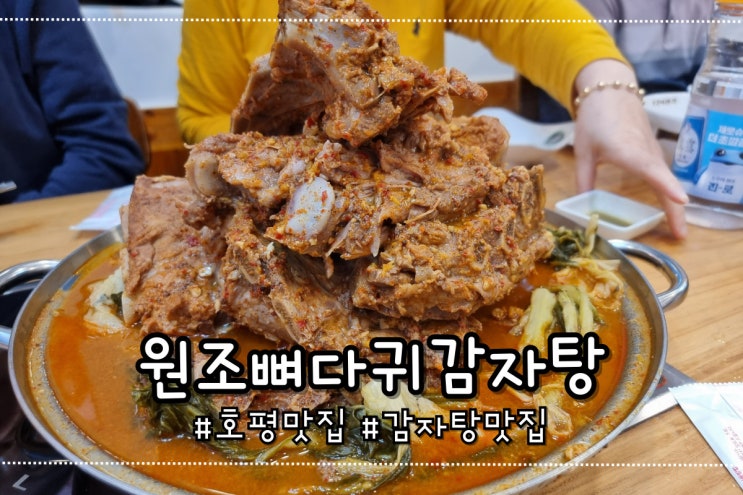  호평 맛집 원조뼈다귀감자탕 본점 내돈내산 우리가족 단골집