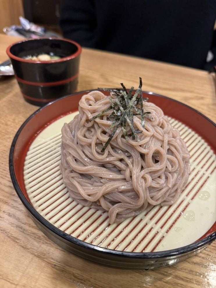  [압구정 하루] 내돈내산 압구정 냉모밀 돈까스 유부초밥 맛집 주차 가능