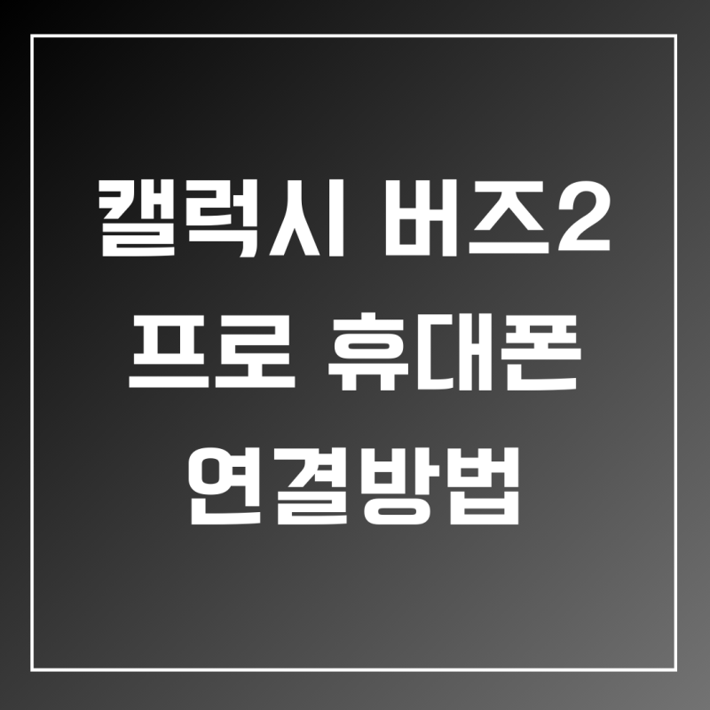 갤럭시 버즈2 프로 pro 휴대폰 페어링 연결 방법