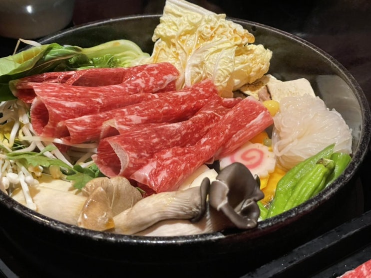  마곡 맛집은 여기로 정했다! 스키야키 맛집 마곡 옥소반 후기