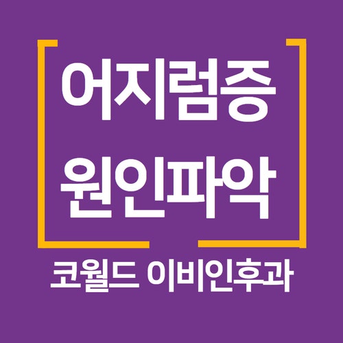어지럼증 다양한 원인에 따른 치료방법을 알아보기 청주 코월드이비인후과