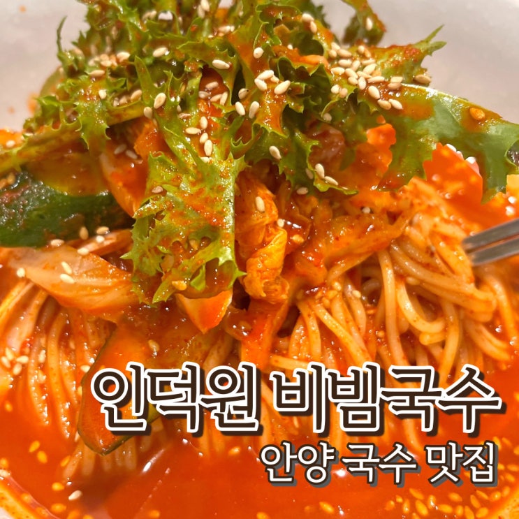  안양 인덕원 비빔국수 관양동 맛집 잔치국수