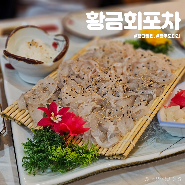 첨단 횟집 황금회포차 광주 도다리 맛집 방문 후기