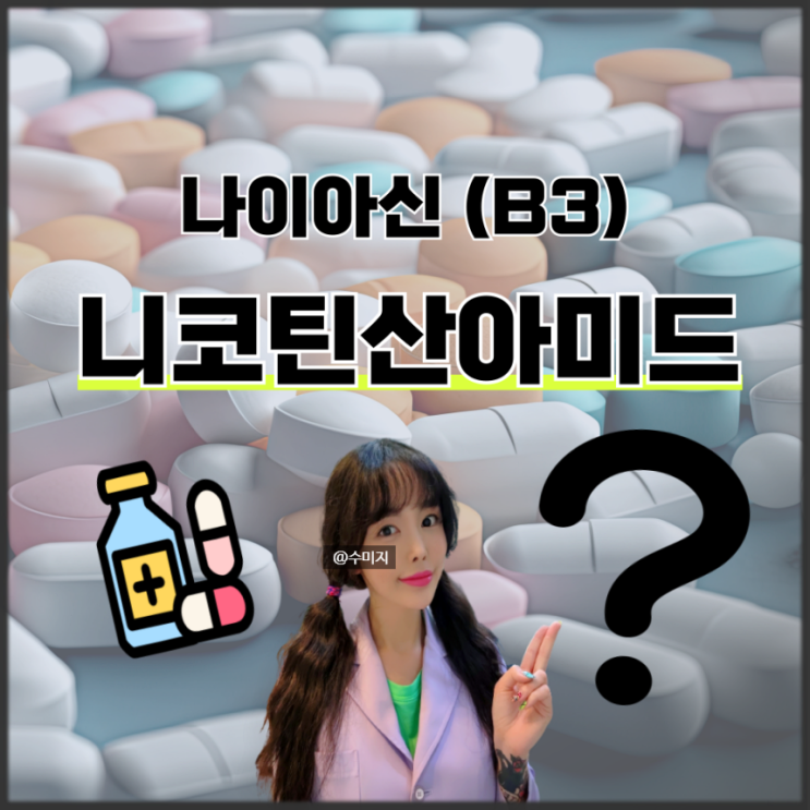  니코틴산아미드 나이아신 비타민B3 효능 부작용 하루 섭취량