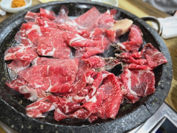  산청 한우 맛집 물장구식육식당 암소한우한접시 갈비탕 맛본 후기