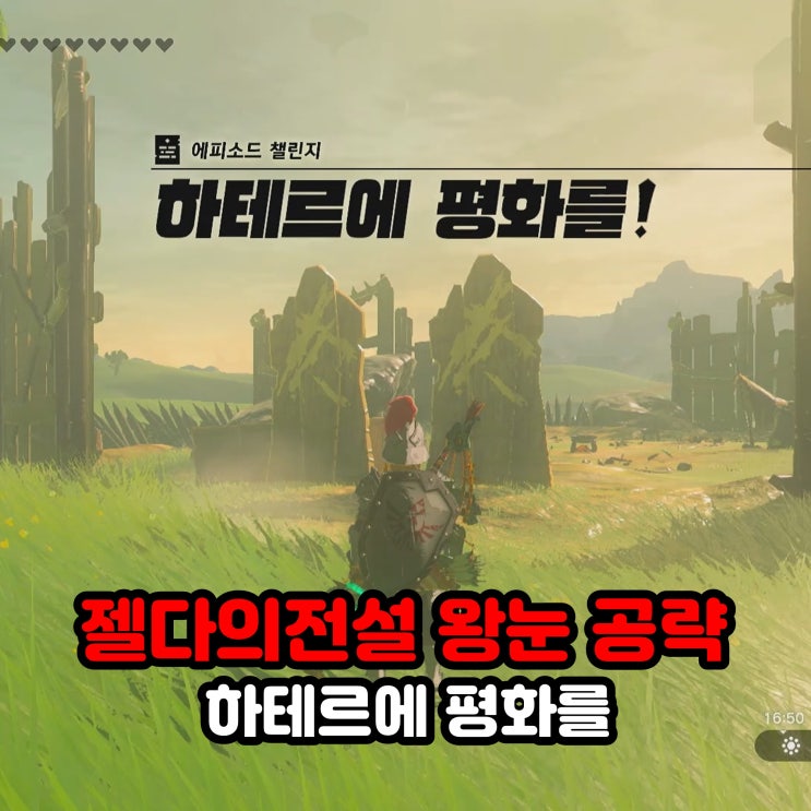  "하테르에 평화를" 에피소드 챌린지 공략 / 젤다의 전설 왕국의 눈물