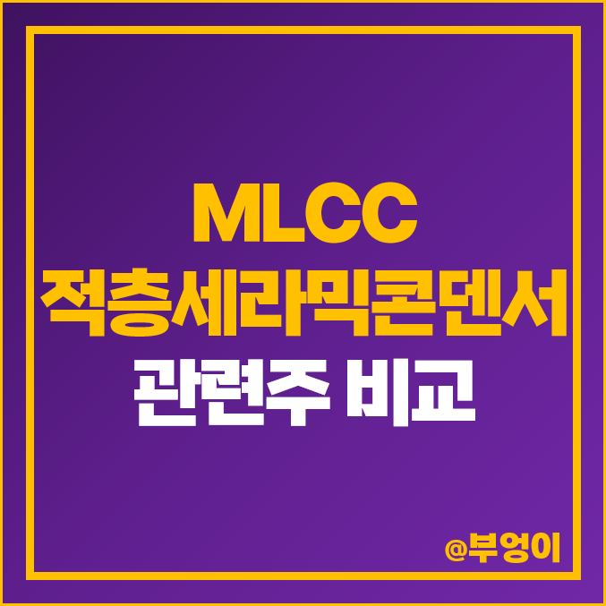 MLCC 관련주 적층세라믹콘덴서 주식 대장주 삼성전기 주가 MLCC 관련주 적층세라믹콘덴서 주식 대장주 삼성전기 주가