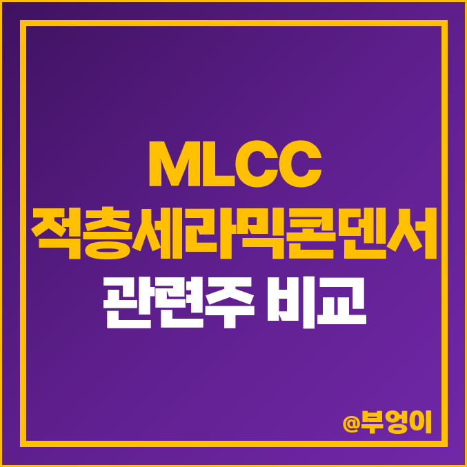 MLCC 관련주 적층세라믹콘덴서 주식 대장주 삼성전기 주가