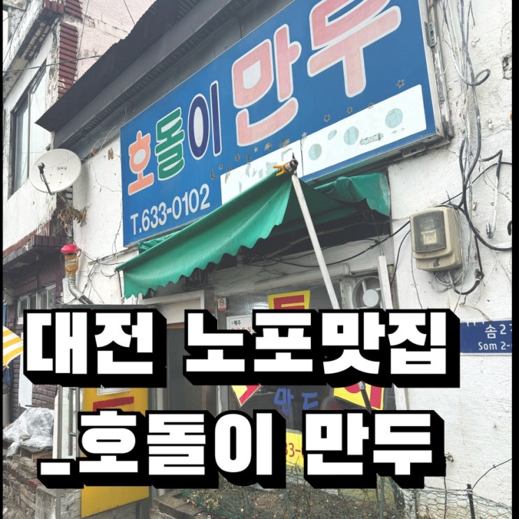  [대전 동구맛집]찐 노포 손만두 맛집 호돌이만두_목금토일영업